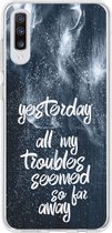 Design Backcover Samsung Galaxy A70 hoesje - Yesterday