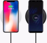 Draadloze Oplader - Wireless Charger - Oplader iPhone 12 / 11 / X / XS / XR / 8 - Samsung Oplader S20 / S10 / S9 / S8 / S7 - Huawei - Airpods - Fast Charger - WIT