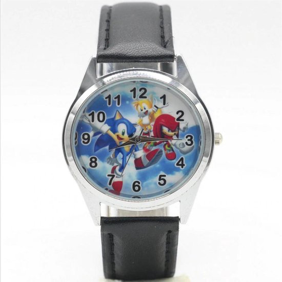 Montre Sonic enfants Montre enfant avec bracelet noir