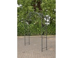 CLP Rozenboog Flexi, metaal met poedercoating, hoogte 268 cm, breedte 110 cm, diepte 40 cm zwart