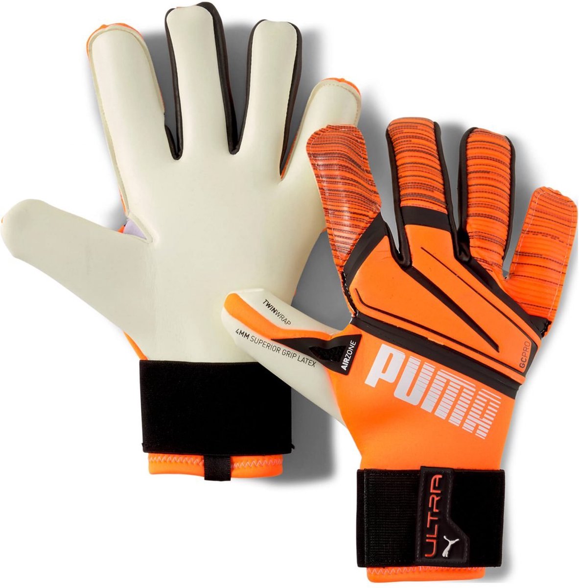 Puma Ultra Grip 1 Hybrid Pro Orange/Black/White Keepershandschoenen - Maat 10