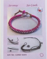 12360-6005- Bracelet Set Violet (Roze/Paarse DIY armband set)