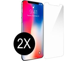2X Screenprotector tempered glas geschikt voor iPhone X / XS / 10 – glasplaatje bescherming – pantserglas