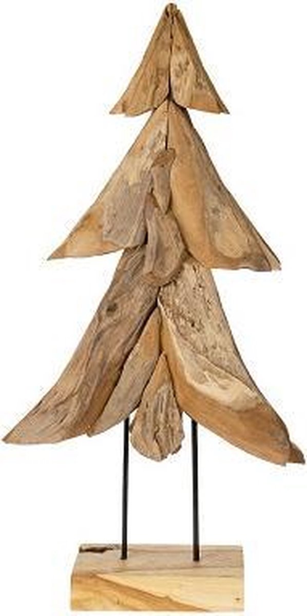 Natural Collections - Kerstboom- teakhout - 42x15x78cm