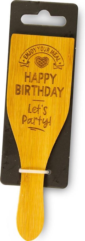 Eet smakelijk - Gourmet Spatel "Happy Birthday"