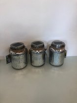 Decoratieve lampen in lantaarn - set van 3 stuks