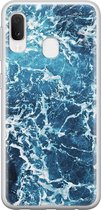 Samsung Galaxy A20e hoesje siliconen - Oceaan - Soft Case Telefoonhoesje - Natuur - Blauw