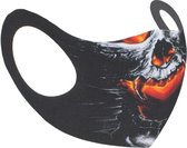 Zac's Alter Ego - Fire in Werewolf/Skull Masker - Mondkapje - Multicolours
