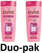 L’OREAL Shampoo Elvive Glansgevende Shampoo Voor Dof Haar - Geeft Schitterende Glans & Zijdezacht - 250Ml x 2