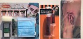 Halloween - Mondkapje - Mondmasker Verpleging - set van 3 - Smink - Wond Latex - Nep bloed - Zombie - Halloween