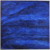 Kare Olieschilderij Abstract Deep Blue 155x155 cm