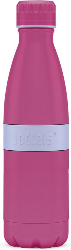 Doordringen kaping lengte bol.com | Boddels TWEE+ Thermosfles drinkfles - 500 ml - Roze / Lavendel
