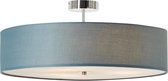BRILLIANT Plafondlamp Andria 60cm chroom / blauw binnenverlichting, plafondverlichting decoratief | 3x A60, E27, 60W, geschikt voor normale lampen (niet inbegrepen) | A ++ | Geschikt voor LED