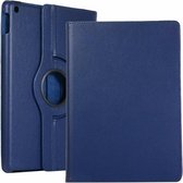 Case2go - Tablet hoes geschikt voor iPad 2020 - 10.2 Inch - Draaibare Book Case - Donker Blauw