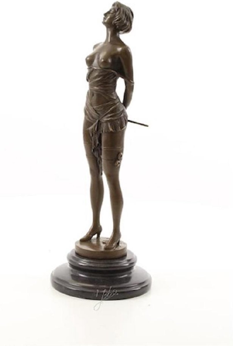Sculptuur 'The Riding Crop' - Bronzen beeld - Bronzen beeld Vrouw - 35,5 cm hoog