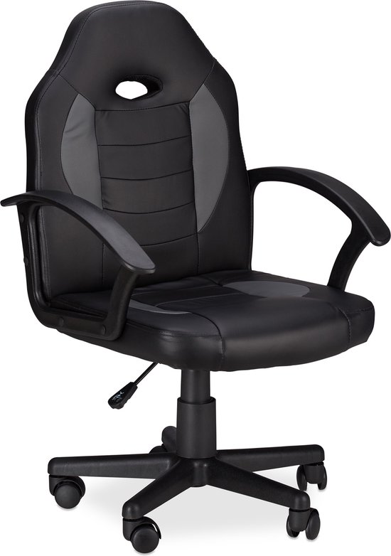 Vinsetto gamestoel met RGB led-verlichting schommelfuncti