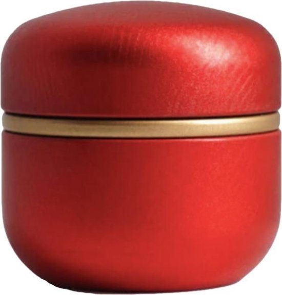 Mini urn aluminium modern rood
