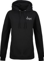 FitProWear  Hoodie Dames - Zwart  - Maat L - Dames  - Trui - Slim Fit - Slim Fit Trui - Getailleerde trui - Trui getailleerd - Sporttrui - Sweater - Hoodie - Katoen / Polyester - T