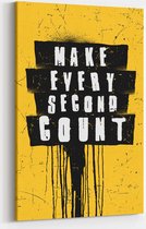 Canvas schilderij - Make it Count - Motivatie 60x40 cm