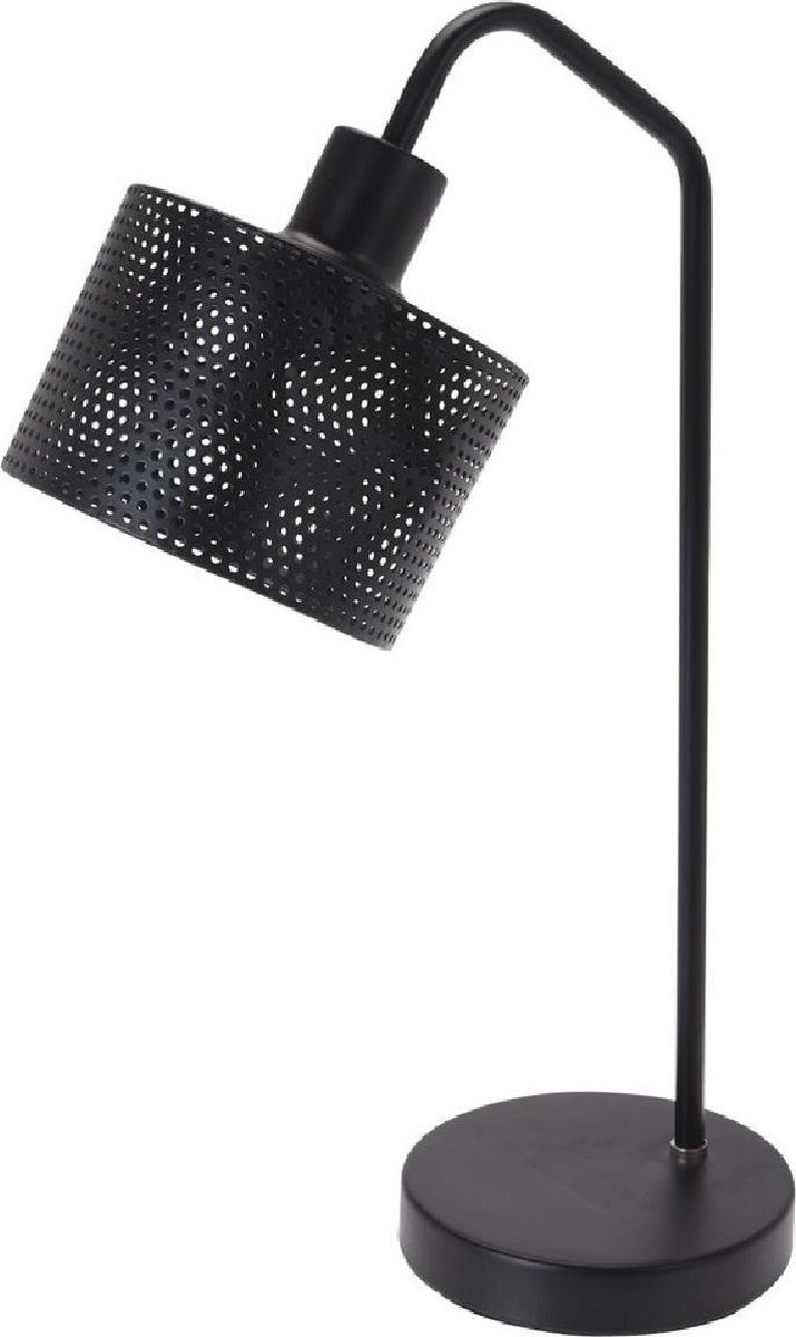 Bureaulamp - zwart - draadmetaal - 46 cm - leeslamp - 25 watt