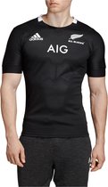 adidas Sportshirt - Maat L  - Mannen - zwart,wit