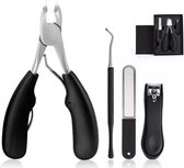 Nagelknipper set - 4 delige Pedicureset  - Nageltang met gebogen bek  - Pedicure set cadeau - Nagelverzorging set