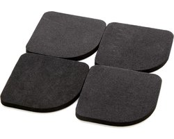 4 STUKS - Slip matjes voor de wasmachine, droger, koelkast, kast of ander apparatuur - Anti slip - Trillingsdempers - Geluiddempers - Anti slip pads - Anti tril mat wasmachine of droger - Voetjes rubber - Meubelonderzetters
