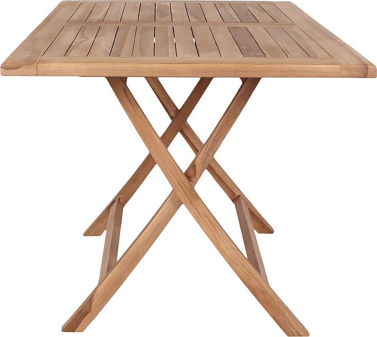 Oline tuintafel 80x120 cm massief teakhout.