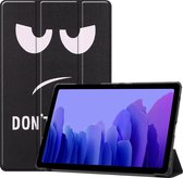 Samsung Galaxy Tab A7 2020 Hoesje Book Case Hoes Cover Don't touch me