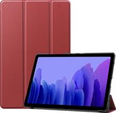 Housse Etui Coque Housse pour Samsung Galaxy Tab A7 2020 - Rouge Foncé