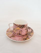 koffie mokken roze/mix