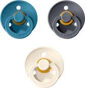 BIBS fopspeen T2 | Dark teal, Iron, Ivory| 6-18 maanden | speen