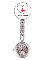 Hospitrix Horloge - Zilverkleurig (kleur kast) - Zilverkleurig bandje - 25 mm