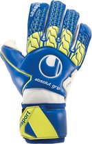 Uhlsport Absolutgrip Keepershandschoenen - Royal / Fluogeel / Wit | Maat: 11