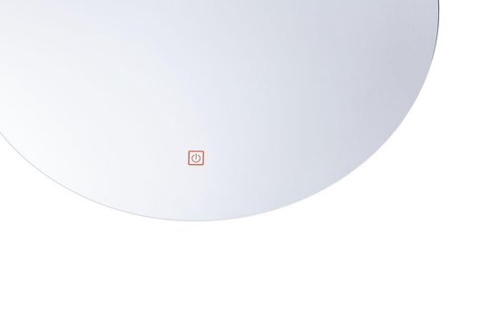 Beliani CALLAC - Miroir LED- Argent - Glas