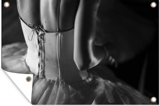Affiche de jardin - Toile de jardin - Posters de jardin extérieur - Danseuse de ballet en tutu - 120x80 cm - Jardin