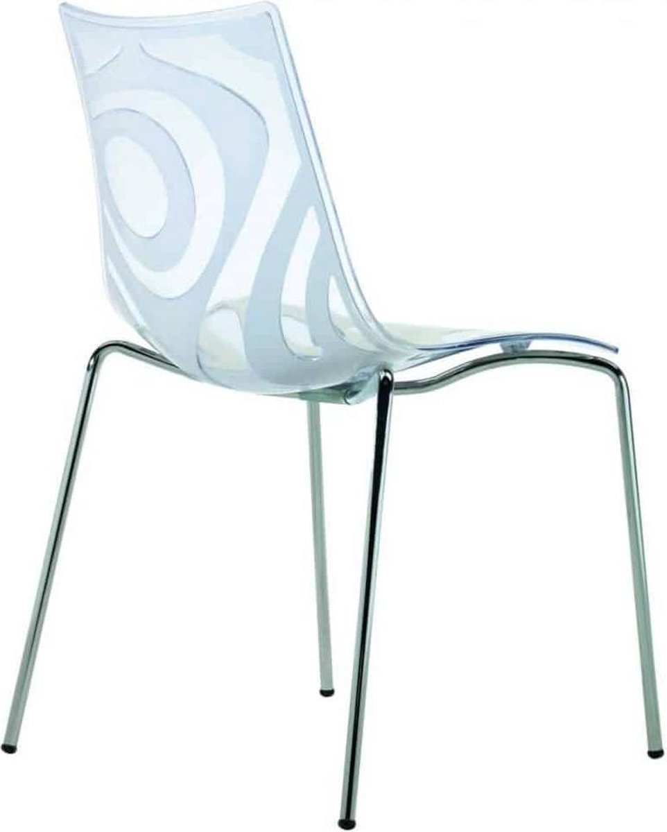 Kantinestoelen Design Luisa Battaglia Doorschijnend ivoor
