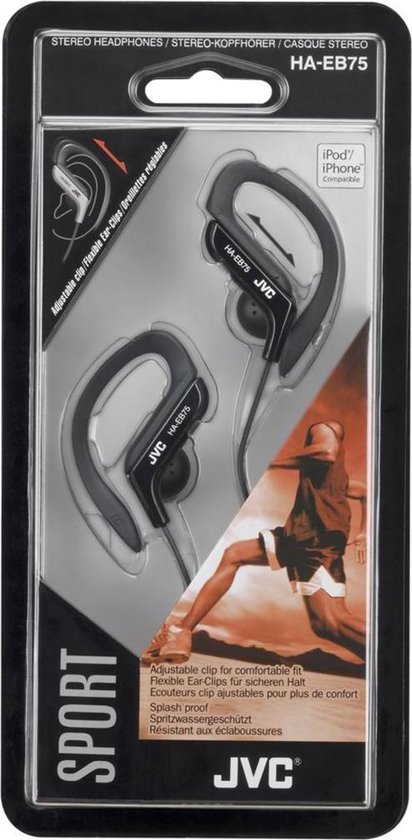 Ecouteurs sport intra-auriculaires Noir - JVC - HAEB75BNU 