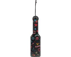 Printed Paddle - Old School Tattoo Style - Black