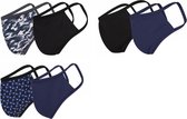 Wasbare Mondkapjes Heren: 6-pack print