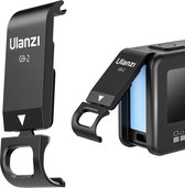 Ulanzi G9-2 batterijklep - oplaadaansluiting voor GoPro Hero 9 / GoPro Hero 10 / GoPro Hero 11 / GoPro Hero 12 - Zwart
