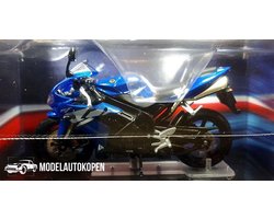 Yamaha YZF-R1 (Blauw) (12 cm) 1/24 Atlas - Modelmotor - Schaalmodel - Model motor - Miniatuurmotor - Miniatuur motor