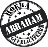 Sticker Abraham - Raamsticker Abraham - Sticker 50 jaar