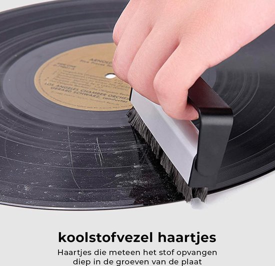 Platenborstel - Antistatisch - Platenreiniger - LP Borstel - Vinyl Borstel - Vinyl schoonmaak - LP Reiniger - LP Speler - Kerst Cadeautjes — afbeelding 4