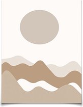 Abstract Sunset poster 21x30cm