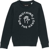 NOTHING ON THE HAND ZWART KIDS SWEATER