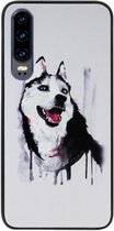 ADEL Siliconen Back Cover Softcase Hoesje Geschikt voor Huawei P30 - Wolf