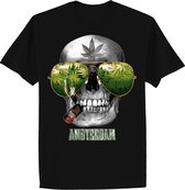 T-shirts adults - Skull hasj - Black - S