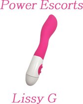 Vibrators Voor Vrouwen – Clitoris En G-spot Stimulator – Duo-Vibrator – Geribbelde Eikel Voor Extra Stimulatie – 30 standen – 20cm – Roze - Power Escorts - Lissy G - Mooiste Vibrat