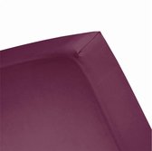 Fluweel Zachte Badstof Hoeslaken Eenpersoons Bordeaux | 90x200/210/220 |  Hoogwaardige Kwaliteit |  Perfecte Pasvorm